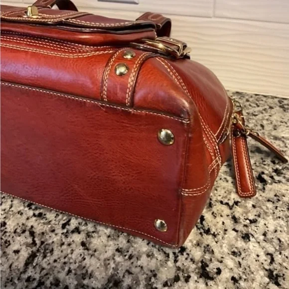 Coach Legacy Hampton Miranda Rare Burgundy Satchel 11085 Turnlock Bag Purse - Picture 6 of 11